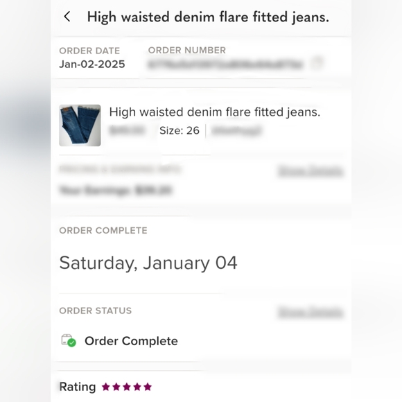 Denim flare fitted jeans. - Picture 6 of 12